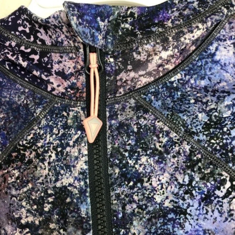 Lululemon Ivivva perfect your practice jacket hooded full zip galaxy splatter 7